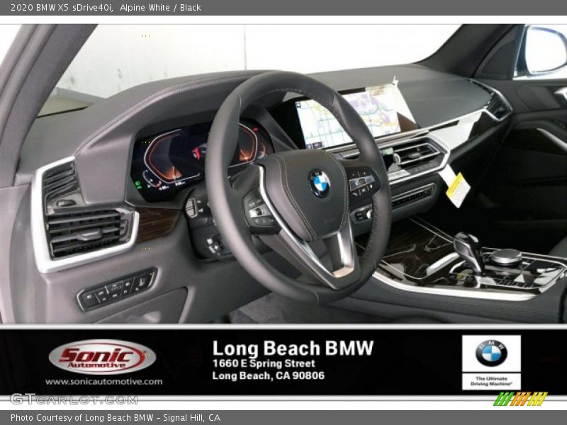 Alpine White / Black 2020 BMW X5 sDrive40i