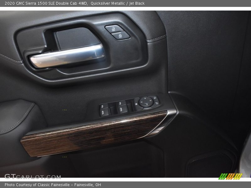 Quicksilver Metallic / Jet Black 2020 GMC Sierra 1500 SLE Double Cab 4WD