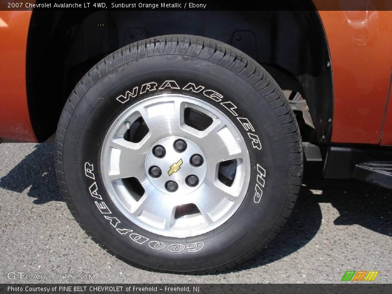 Sunburst Orange Metallic / Ebony 2007 Chevrolet Avalanche LT 4WD