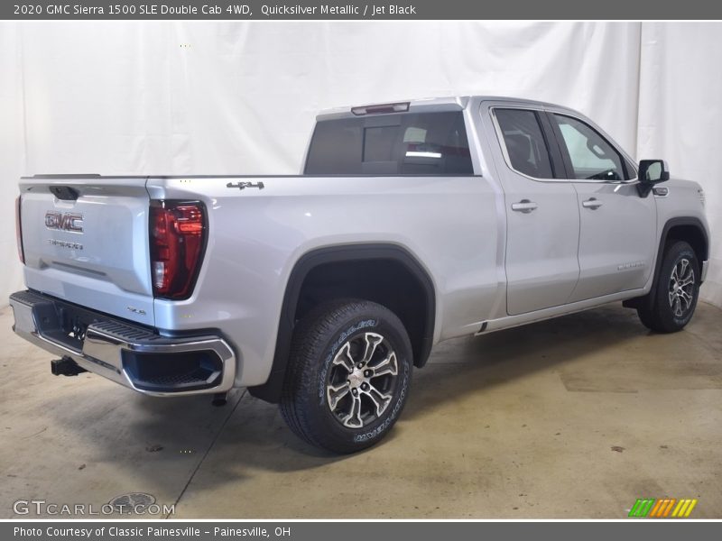 Quicksilver Metallic / Jet Black 2020 GMC Sierra 1500 SLE Double Cab 4WD