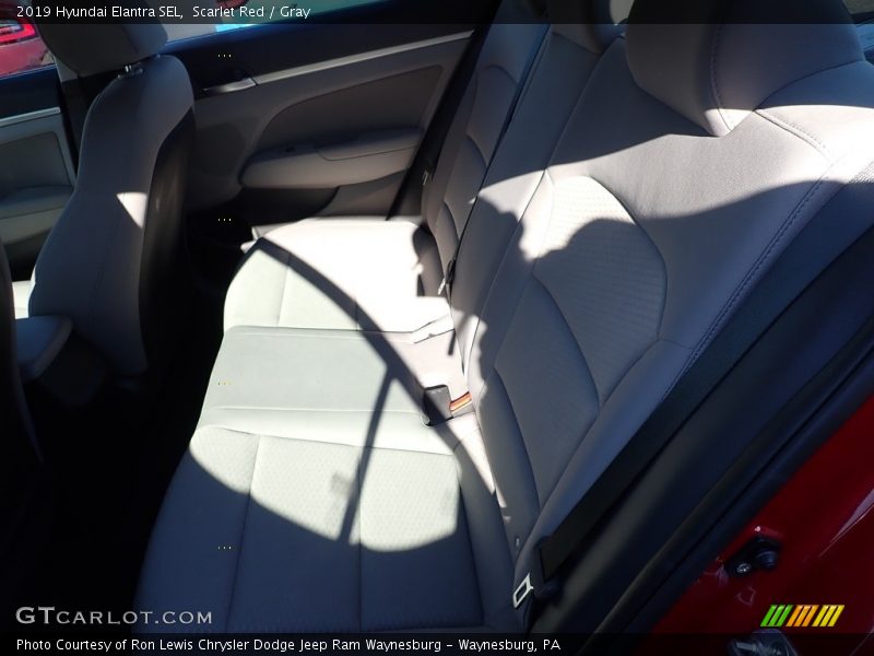 Scarlet Red / Gray 2019 Hyundai Elantra SEL