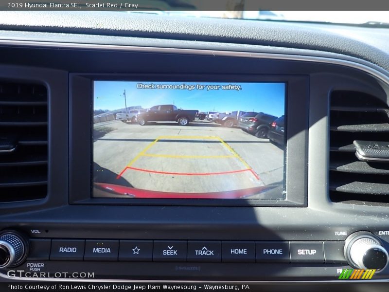 Scarlet Red / Gray 2019 Hyundai Elantra SEL