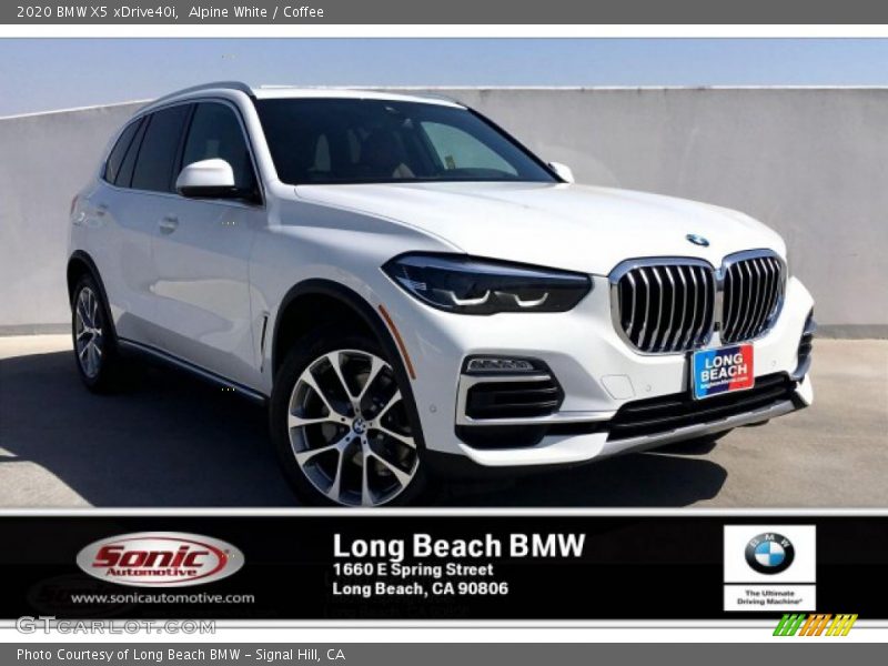 Alpine White / Coffee 2020 BMW X5 xDrive40i