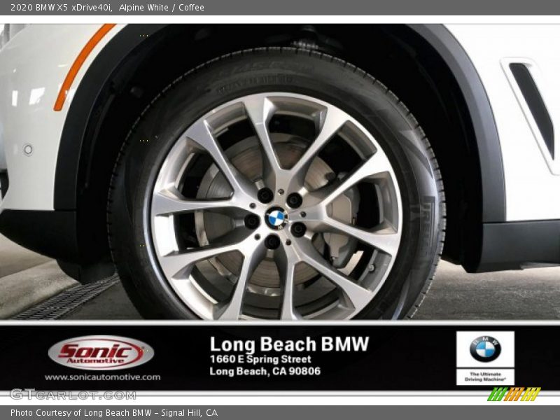 Alpine White / Coffee 2020 BMW X5 xDrive40i