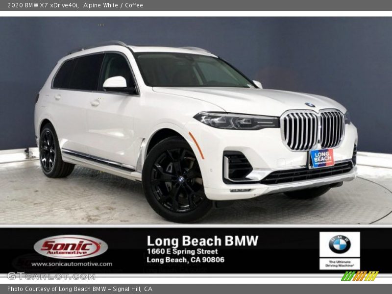 Alpine White / Coffee 2020 BMW X7 xDrive40i