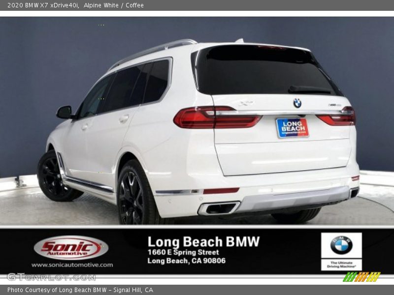 Alpine White / Coffee 2020 BMW X7 xDrive40i