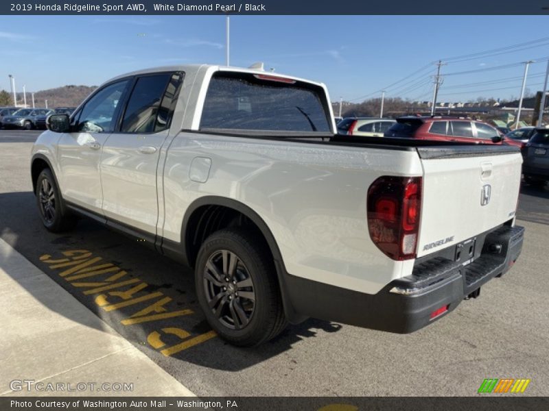 White Diamond Pearl / Black 2019 Honda Ridgeline Sport AWD