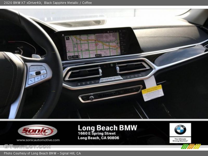 Black Sapphire Metallic / Coffee 2020 BMW X7 xDrive40i