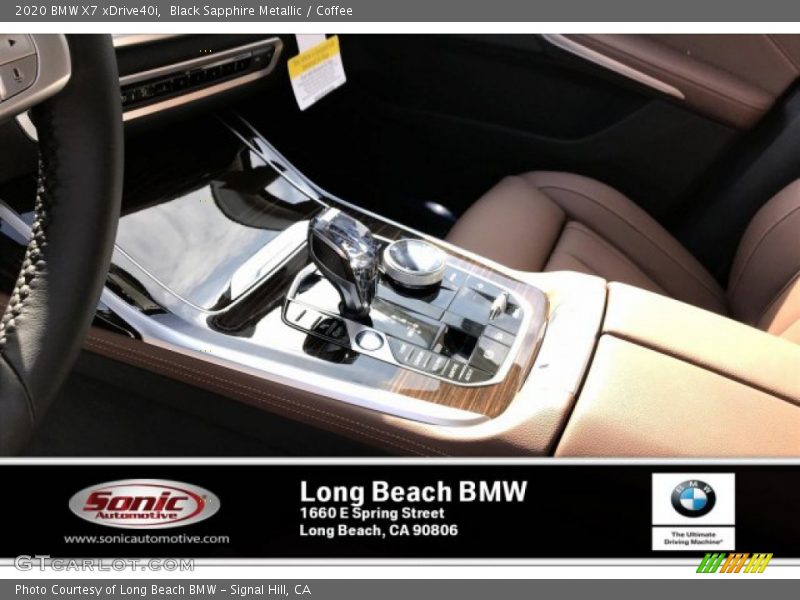 Black Sapphire Metallic / Coffee 2020 BMW X7 xDrive40i
