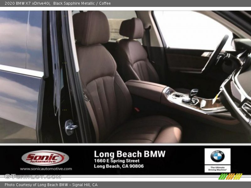 Black Sapphire Metallic / Coffee 2020 BMW X7 xDrive40i