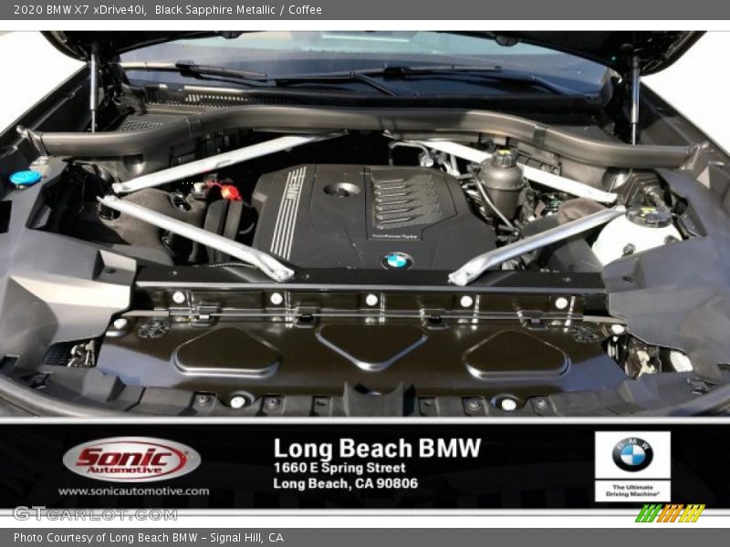 Black Sapphire Metallic / Coffee 2020 BMW X7 xDrive40i