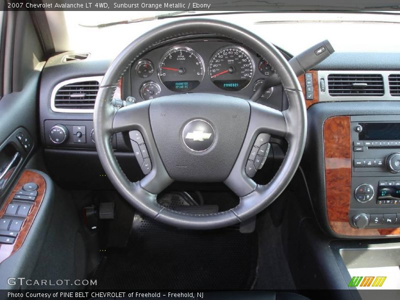 Sunburst Orange Metallic / Ebony 2007 Chevrolet Avalanche LT 4WD