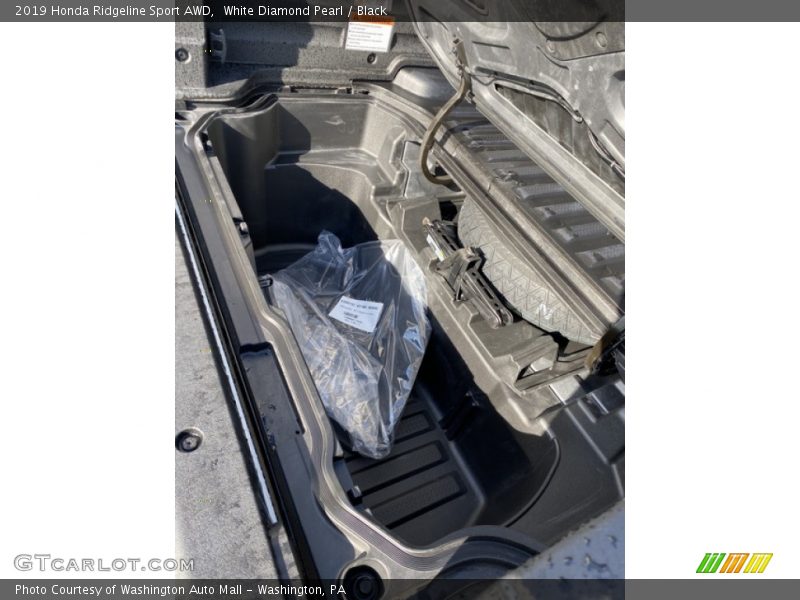 White Diamond Pearl / Black 2019 Honda Ridgeline Sport AWD