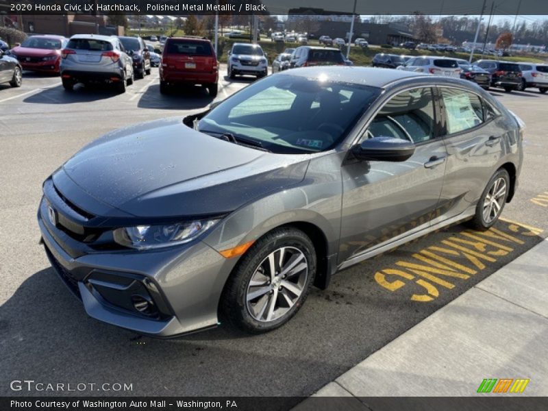 Polished Metal Metallic / Black 2020 Honda Civic LX Hatchback