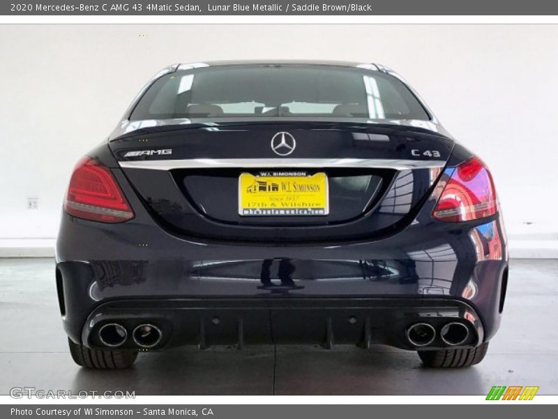 Lunar Blue Metallic / Saddle Brown/Black 2020 Mercedes-Benz C AMG 43 4Matic Sedan