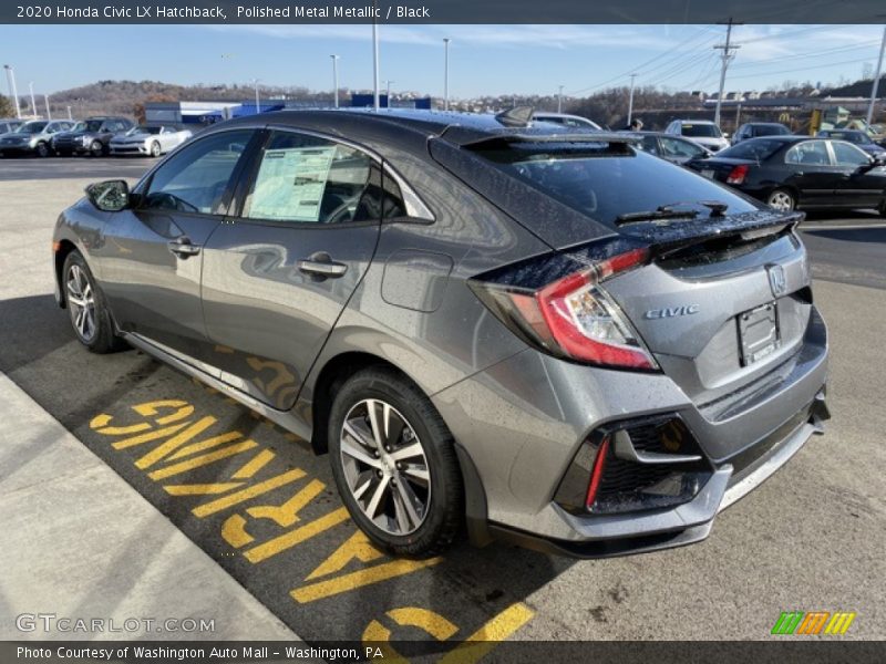 Polished Metal Metallic / Black 2020 Honda Civic LX Hatchback