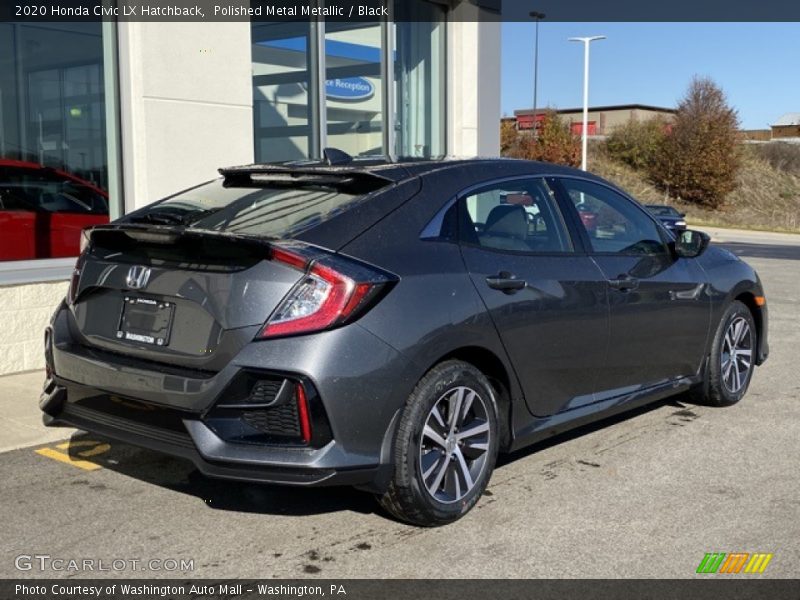 Polished Metal Metallic / Black 2020 Honda Civic LX Hatchback