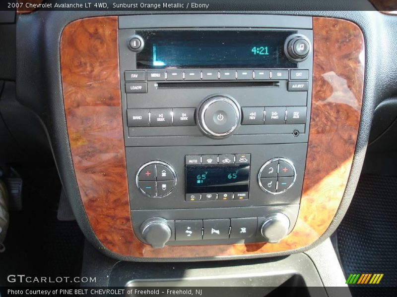 Sunburst Orange Metallic / Ebony 2007 Chevrolet Avalanche LT 4WD