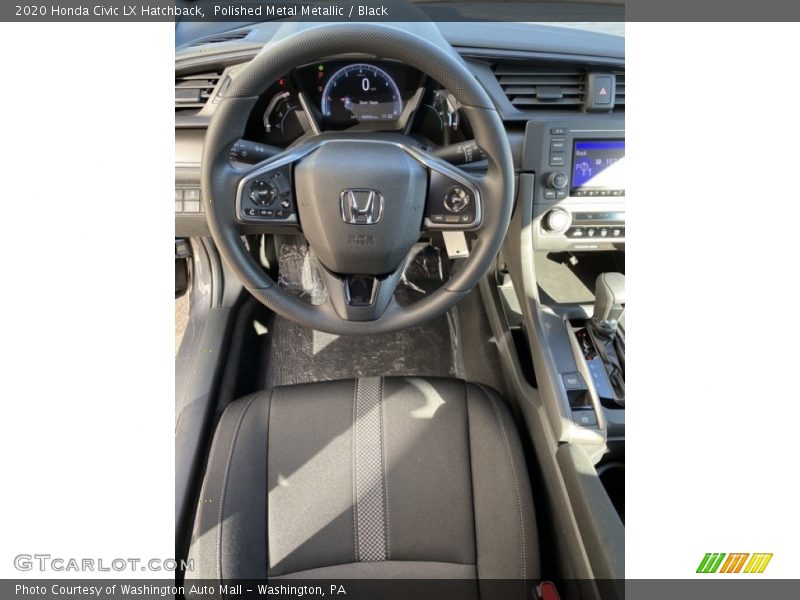 Polished Metal Metallic / Black 2020 Honda Civic LX Hatchback