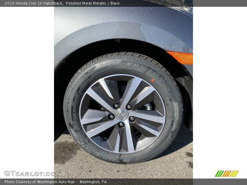 Polished Metal Metallic / Black 2020 Honda Civic LX Hatchback