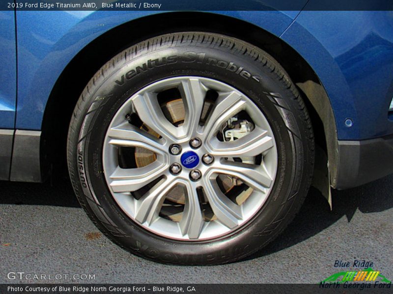 Blue Metallic / Ebony 2019 Ford Edge Titanium AWD