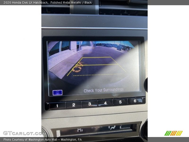 Polished Metal Metallic / Black 2020 Honda Civic LX Hatchback