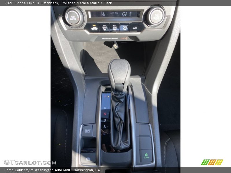 Polished Metal Metallic / Black 2020 Honda Civic LX Hatchback