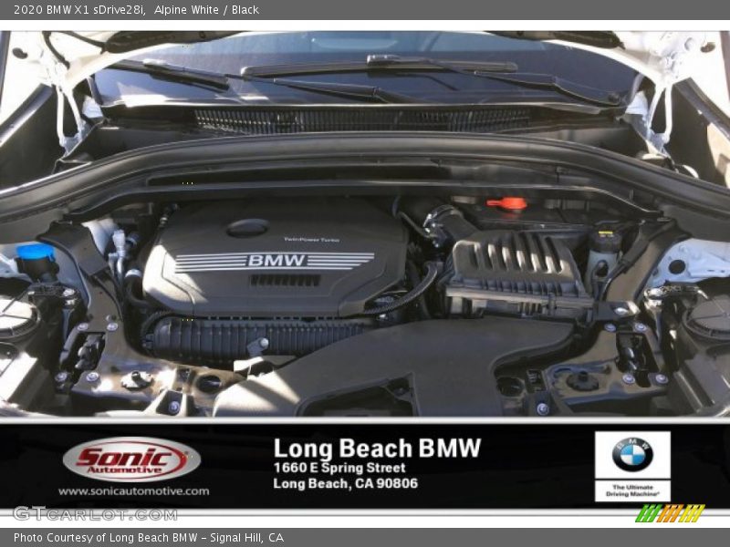 Alpine White / Black 2020 BMW X1 sDrive28i