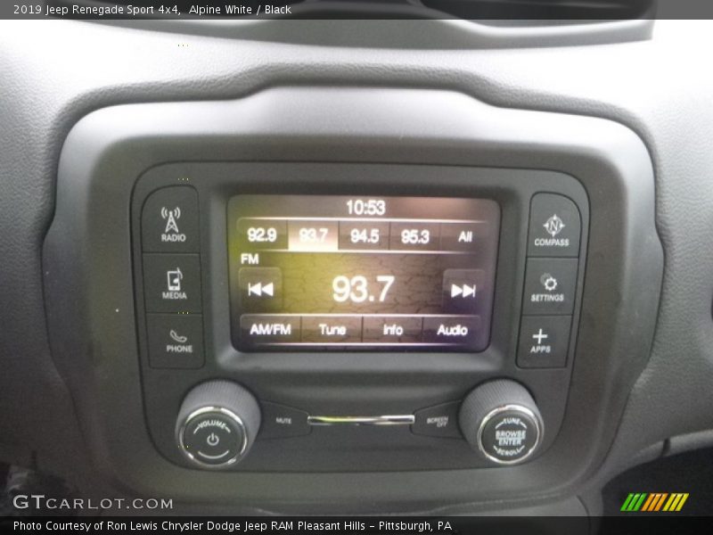 Alpine White / Black 2019 Jeep Renegade Sport 4x4