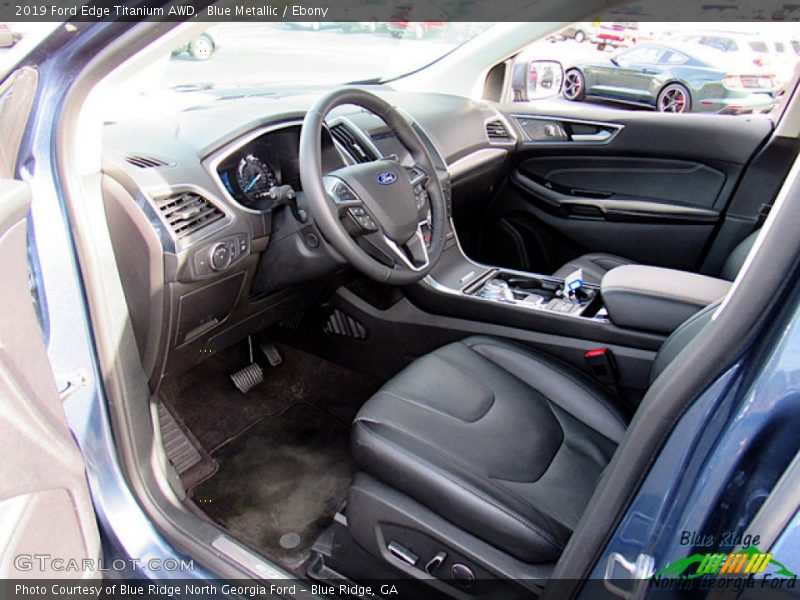 Blue Metallic / Ebony 2019 Ford Edge Titanium AWD