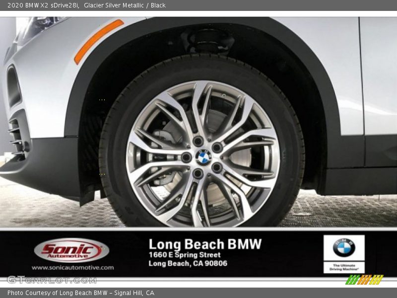 Glacier Silver Metallic / Black 2020 BMW X2 sDrive28i