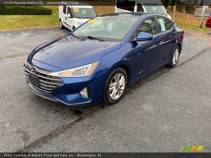 Lakeside Blue / Gray 2019 Hyundai Elantra SEL