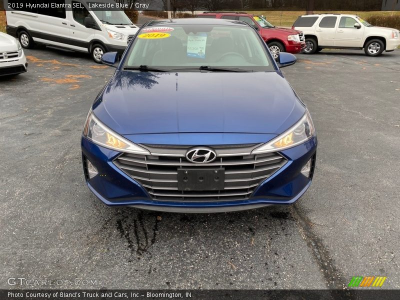 Lakeside Blue / Gray 2019 Hyundai Elantra SEL