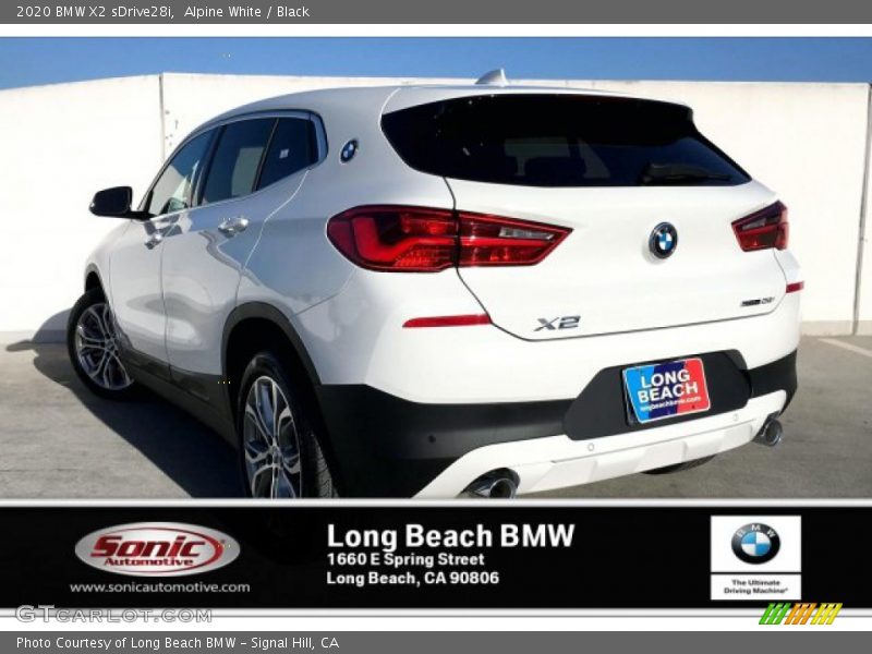 Alpine White / Black 2020 BMW X2 sDrive28i