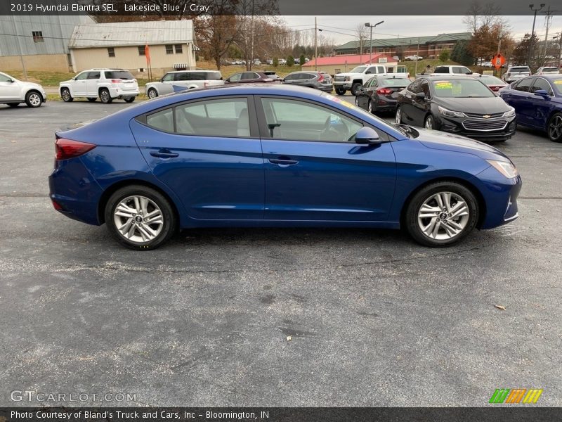 Lakeside Blue / Gray 2019 Hyundai Elantra SEL