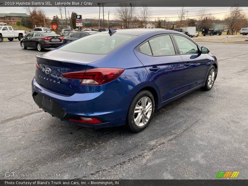 Lakeside Blue / Gray 2019 Hyundai Elantra SEL