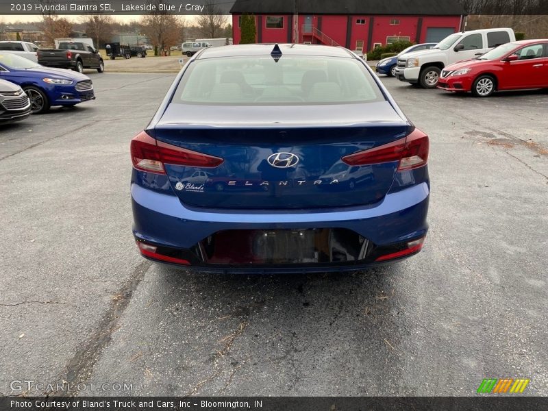 Lakeside Blue / Gray 2019 Hyundai Elantra SEL