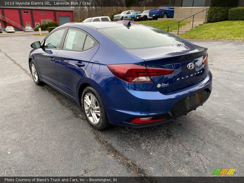 Lakeside Blue / Gray 2019 Hyundai Elantra SEL