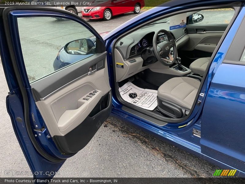 Lakeside Blue / Gray 2019 Hyundai Elantra SEL