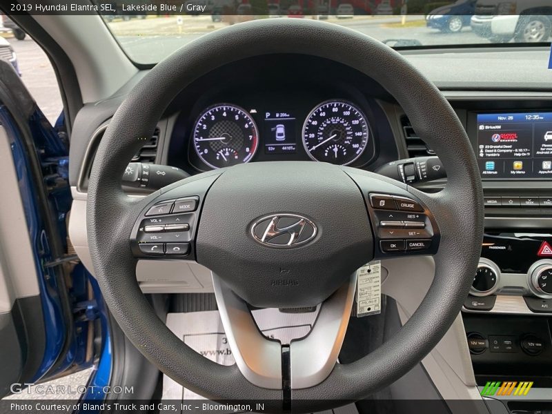 Lakeside Blue / Gray 2019 Hyundai Elantra SEL