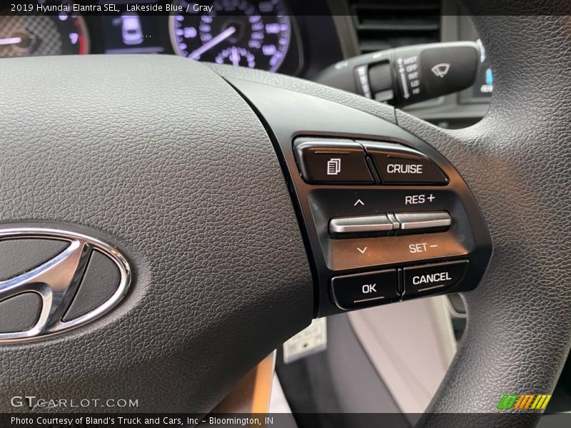 Lakeside Blue / Gray 2019 Hyundai Elantra SEL