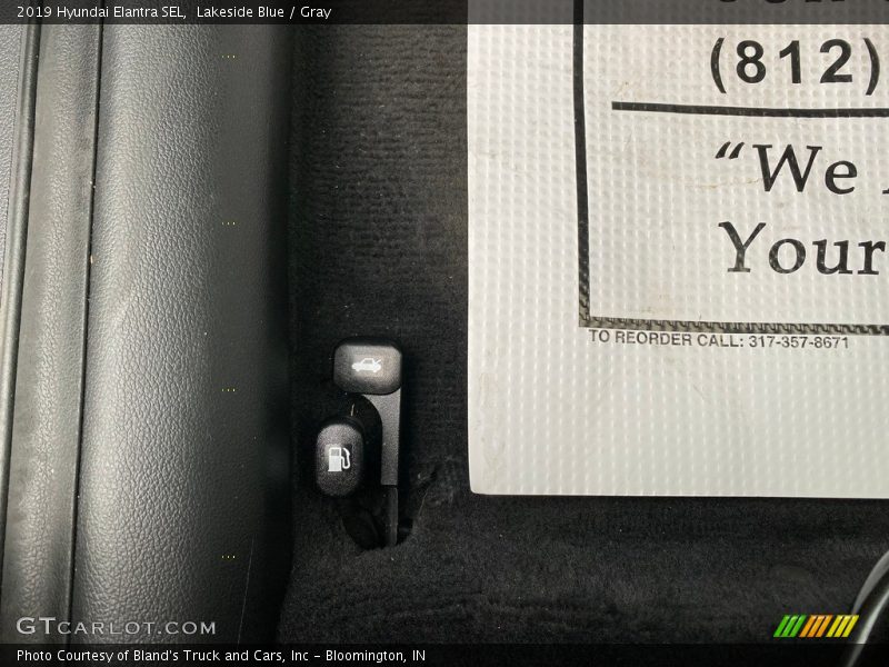 Lakeside Blue / Gray 2019 Hyundai Elantra SEL