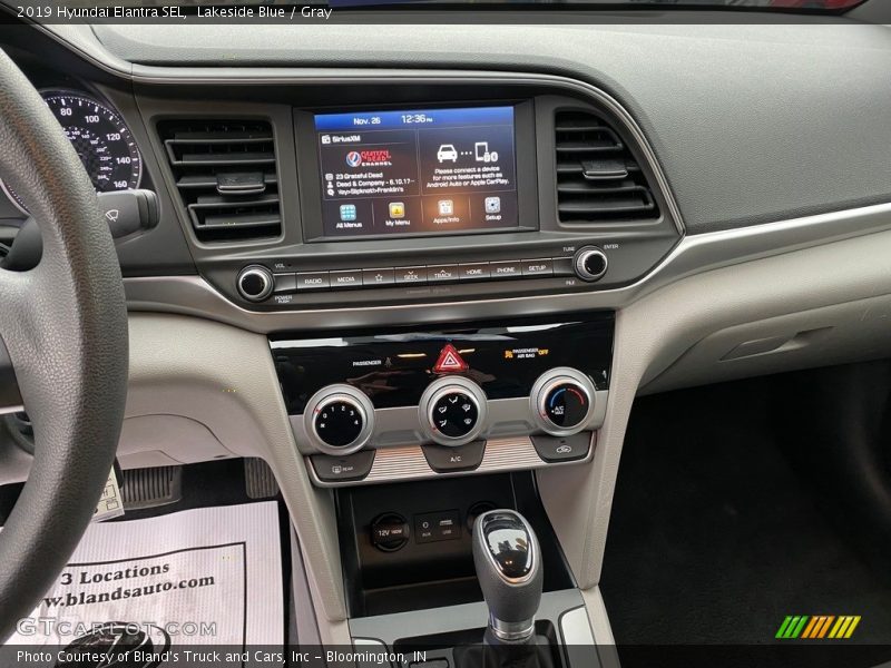 Lakeside Blue / Gray 2019 Hyundai Elantra SEL