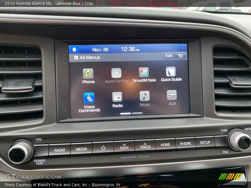 Lakeside Blue / Gray 2019 Hyundai Elantra SEL