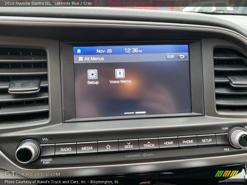 Lakeside Blue / Gray 2019 Hyundai Elantra SEL