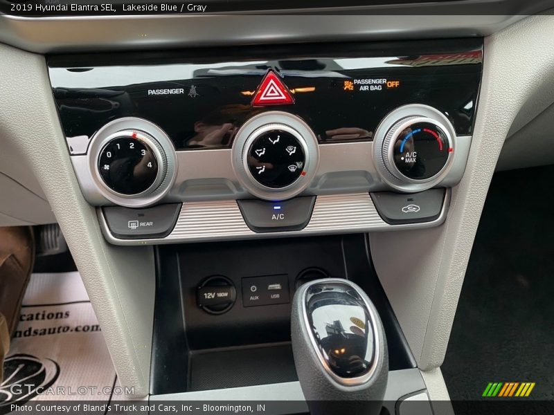 Lakeside Blue / Gray 2019 Hyundai Elantra SEL