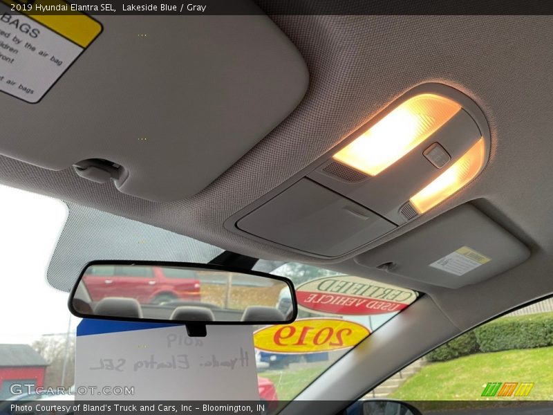 Lakeside Blue / Gray 2019 Hyundai Elantra SEL