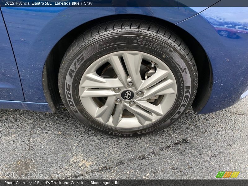 Lakeside Blue / Gray 2019 Hyundai Elantra SEL
