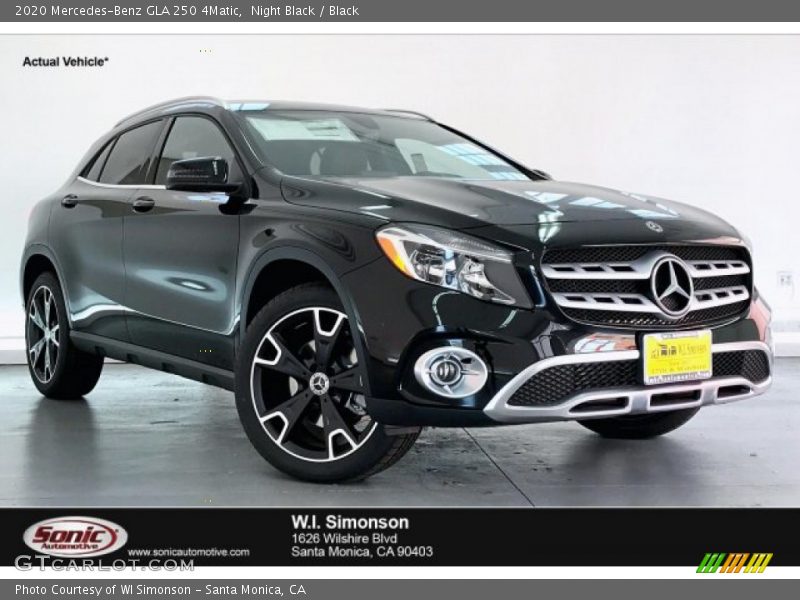 Night Black / Black 2020 Mercedes-Benz GLA 250 4Matic
