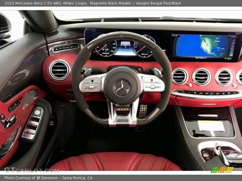 Magnetite Black Metallic / designo Bengal Red/Black 2020 Mercedes-Benz S 63 AMG 4Matic Coupe